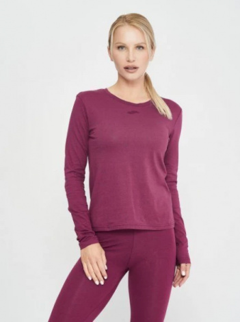 Лонгслів жіночий Joma ORGANIC бордовий 901611.651