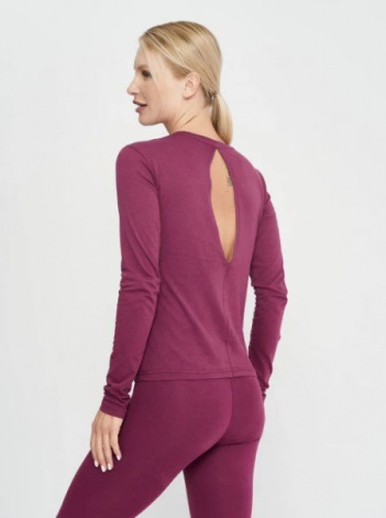Лонгслів жіночий Joma ORGANIC бордовий 901611.651
