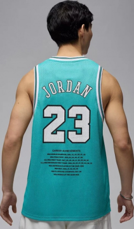 Майка Nike JORDAN ESSENTIALS SUMMER JERSEY бирюзовая HF9375-392