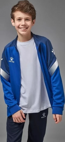 Олимпийка (мастерка) детская Kelme WARRIOR сине-темно-синяя 8061WT3002.9481