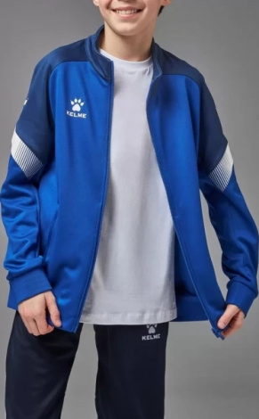 Олимпийка (мастерка) детская Kelme WARRIOR сине-темно-синяя 8061WT3002.9481