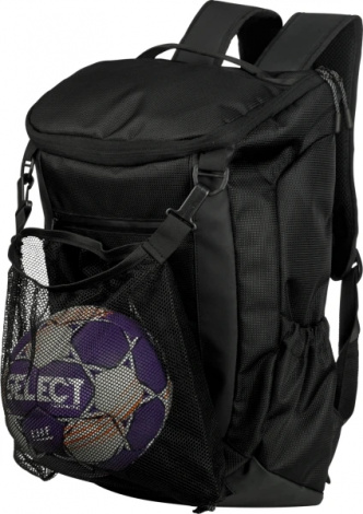 Рюкзак с сеткой для мяча Select BACKPACK NET V25 23L черный 816070-111