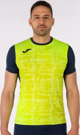 Футболка бігова Joma ELITE VIII жовто-темно-синя 101929.321