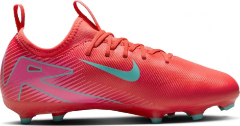 Бутсы детские Nike JR MERCURIAL ZOOM VAPOR 16 ACADEMY FG/MG красно-розово-бирюзовые FQ8392-800