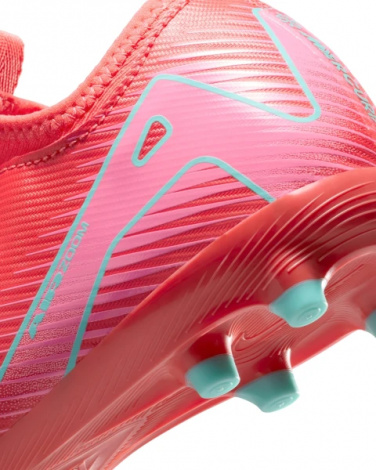 Бутсы детские Nike JR MERCURIAL ZOOM VAPOR 16 ACADEMY FG/MG красно-розово-бирюзовые FQ8392-800