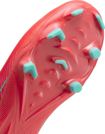 Бутсы детские Nike JR MERCURIAL ZOOM VAPOR 16 ACADEMY FG/MG красно-розово-бирюзовые FQ8392-800