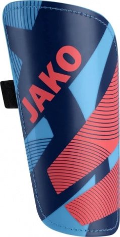 Щитки футбольные Jako RIVER BASIC сине-голубо-красные 2775-434