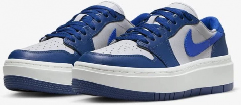 Кроссовки женские Nike WMNS AIR JORDAN 1 ELEVATE LOW сине-белые DH7004-400