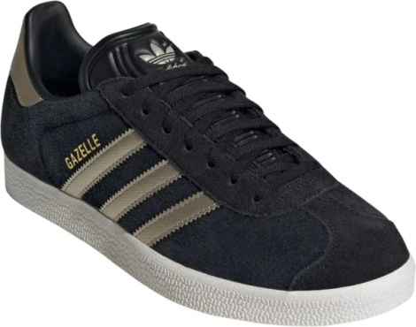 Кеды женские Adidas GAZELLE черно-золотые IG4397