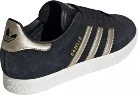 Кеды женские Adidas GAZELLE черно-золотые IG4397