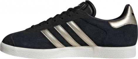 Кеды женские Adidas GAZELLE черно-золотые IG4397