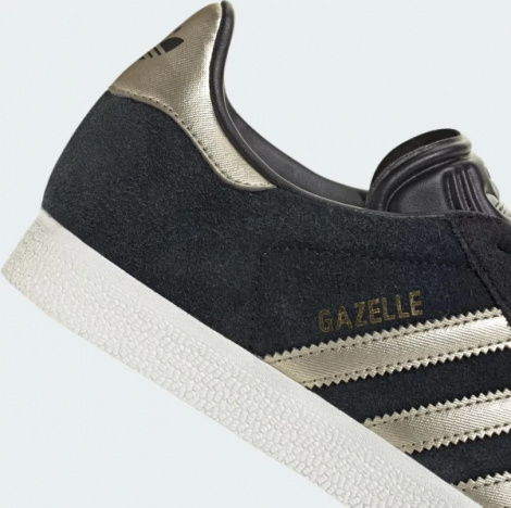 Кеды женские Adidas GAZELLE черно-золотые IG4397