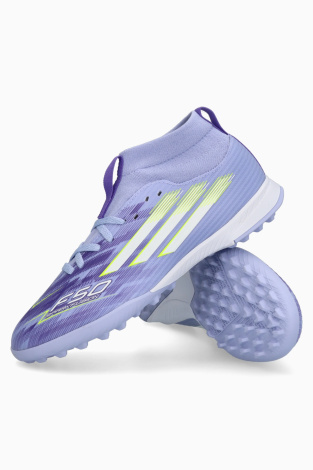 Дитячі сороконіжки adidas F50 League Mid TF Junior - фіолетовий