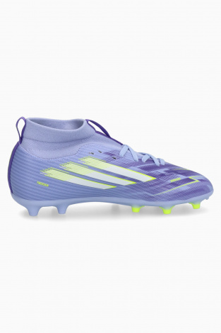 Дитячі бутси adidas F50 League Mid FG/AG Junior - фіолетовий