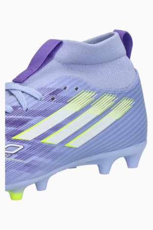 Дитячі бутси adidas F50 League Mid FG/AG Junior - фіолетовий