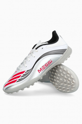 Детские сороконожки adidas F50 League Messi TF Junior - Серебряный