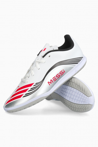 Детские футзалки adidas F50 Club Messi IN Junior - Серебряный