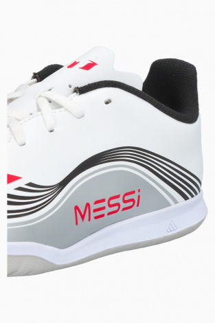 Детские футзалки adidas F50 Club Messi IN Junior - Серебряный
