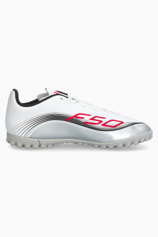 Детские сороконожки adidas F50 Club Messi TF Junior - Серебряный