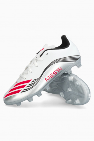 Детские бутсы adidas F50 Club Messi FG/MG Junior - Серебряный