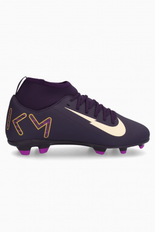 Детские бутсы Nike Mercurial Superfly 10 Club Kylian Mbappé FG/MG Junior - Фиолетовый