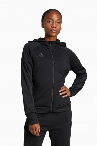Кофта adidas Tiro 25 Travel FZ для жінок - чорний