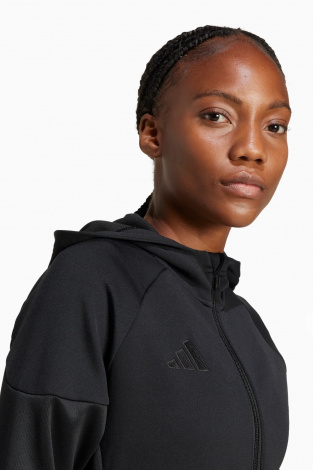 Кофта adidas Tiro 25 Travel FZ для жінок - чорний
