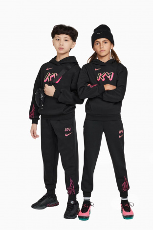 Дитячі штани Nike Kylian Mbappé Club Fleece Junior - чорний