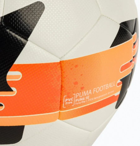 Футбольний м'яч Puma ORBITA 5 FUSION LITE 350 біло-оранжево-рожевий