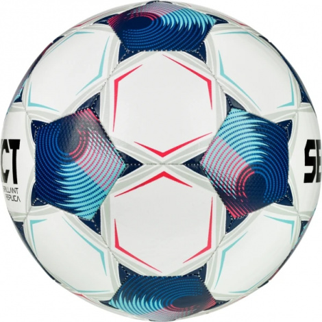 Футбольный мяч Select BRILLANT REPLICA V25 бело-сине-розовый
