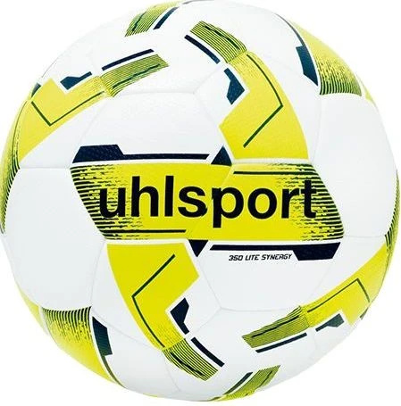 Футбольний м'яч Uhlsport 350 LITE SYNERGY біло-жовто-синій