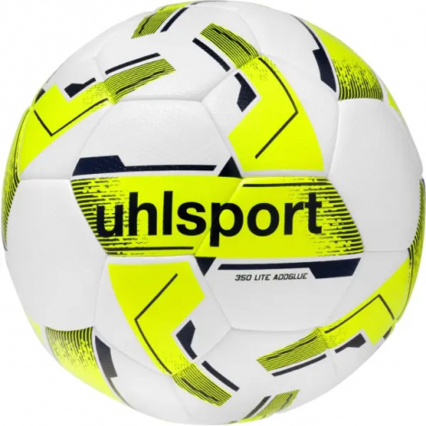 Футбольный мяч Uhlsport 350 LITE ADDGLUE бело-желто-черный