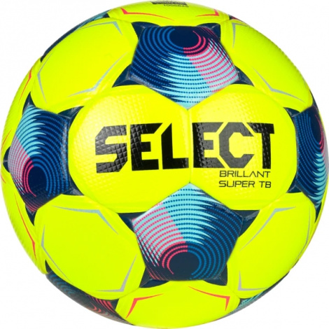 Футбольный мяч Select BRILLANT SUPER TB V25 (FIFA QUALITY PRO) желто-сине-розовый