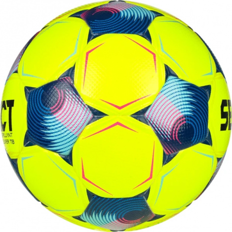 Футбольный мяч Select BRILLANT SUPER TB V25 (FIFA QUALITY PRO) желто-сине-розовый