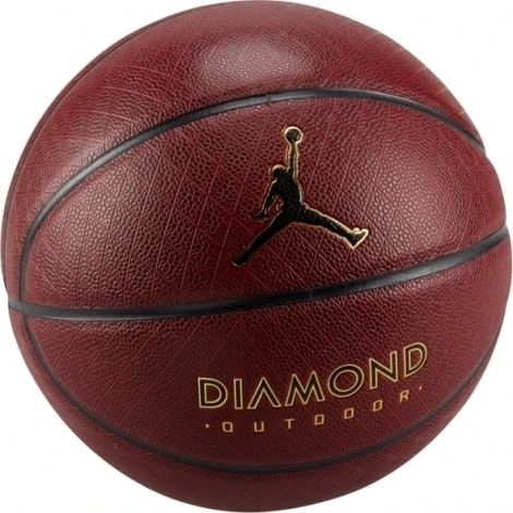 Баскетбольный мяч Nike JORDAN DIAMOND OUTDOOR 8P DEFLATED темно-коричнево-золотой
