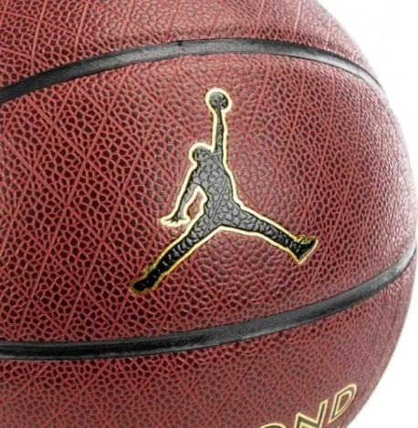 Баскетбольный мяч Nike JORDAN DIAMOND OUTDOOR 8P DEFLATED темно-коричнево-золотой