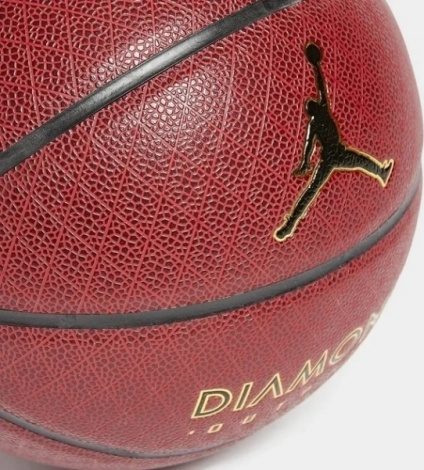 Баскетбольный мяч Nike JORDAN DIAMOND OUTDOOR 8P DEFLATED темно-коричнево-золотой