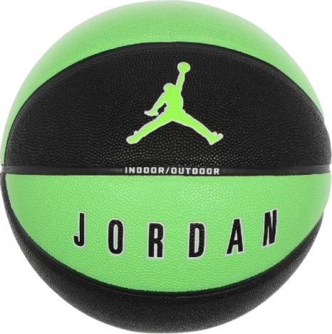 Баскетбольный мяч Nike JORDAN ULTIMATE 2.0 8P DEFLATED зелено-черный