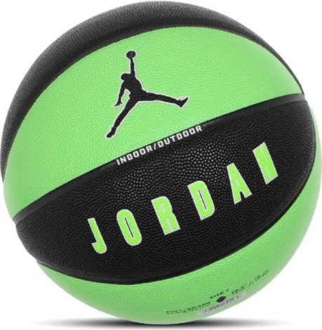 Баскетбольный мяч Nike JORDAN ULTIMATE 2.0 8P DEFLATED зелено-черный