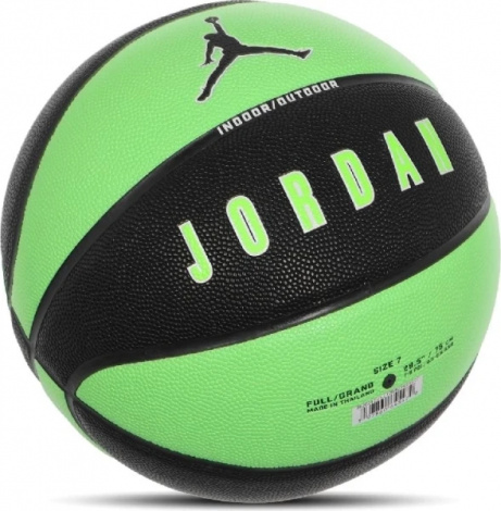 Баскетбольный мяч Nike JORDAN ULTIMATE 2.0 8P DEFLATED зелено-черный