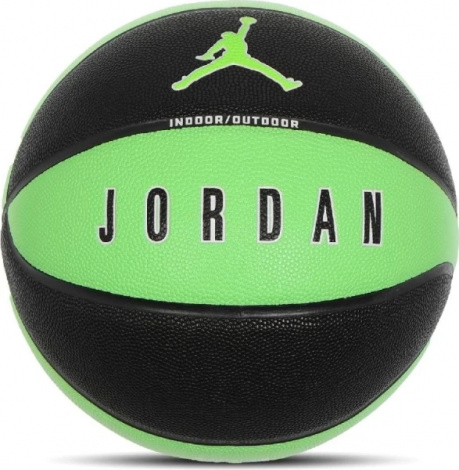 Баскетбольный мяч Nike JORDAN ULTIMATE 2.0 8P DEFLATED зелено-черный