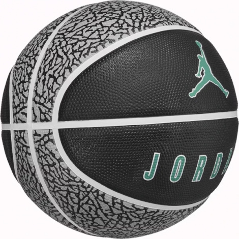 Баскетбольный мяч Nike JORDAN PLAYGROUND 2.0 8P DEFLATED серо-черно-темно-зеленый