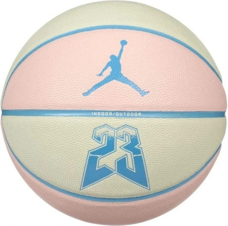 Баскетбольный мяч Nike JORDAN ULTIMATE 2.0 8P GRAPHIC DEFLATED кремово-розово-голубой