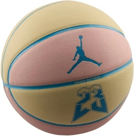 Баскетбольный мяч Nike JORDAN ULTIMATE 2.0 8P GRAPHIC DEFLATED кремово-розово-голубой