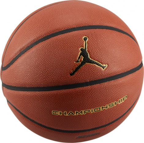 Баскетбольный мяч Nike JORDAN CHAMPIONSHIP 8P DEFLATED коричнево-золотой