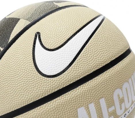 Баскетбольный мяч Nike EVERYDAY ALL COURT 8P GRAPHIC DEFLATED бежево-черный