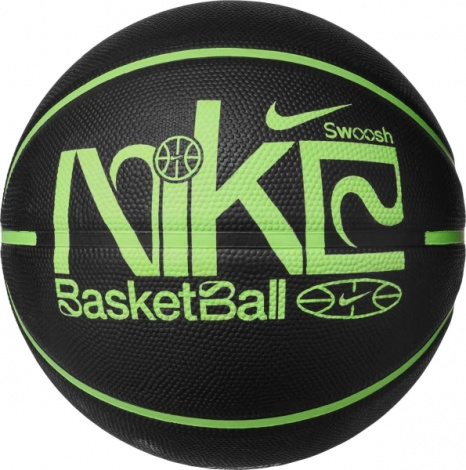 Баскетбольний м'яч Nike EVERYDAY PLAYGROUND 8P GRAPHIC DEFLATED чорно-салатовий
