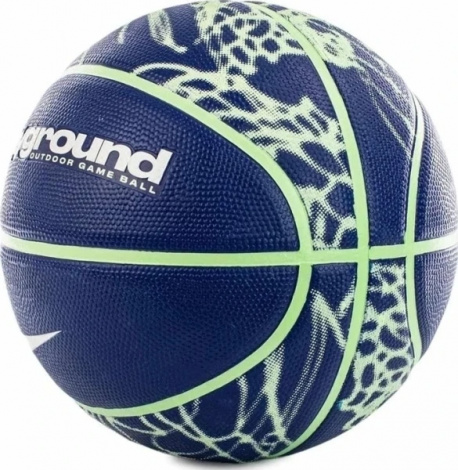 Баскетбольний м'яч Nike EVERYDAY PLAYGROUND 8P GRAPHIC DEFLATED темно-синьо-лаймовий
