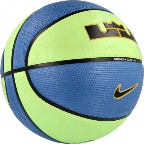 Баскетбольний м'яч Nike PLAYGROUND 2.0 8P L JAMES DEFLATED синьо-лаймовий