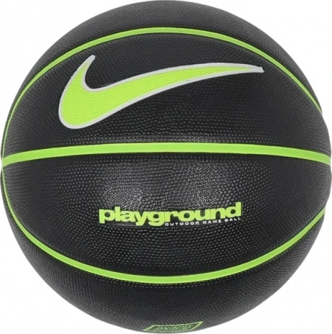 Баскетбольний м'яч Nike EVERYDAY PLAYGROUND 8P DEFLATED чорно-салатово-білий